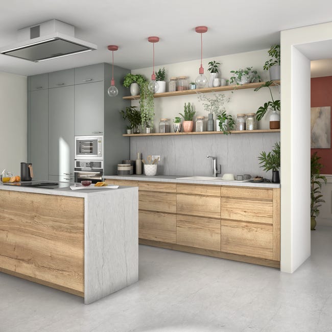 Leroymerlin Rubinetto Da Cucina Fisso A L Remix Argento Spazzolato Opaco DELINIA