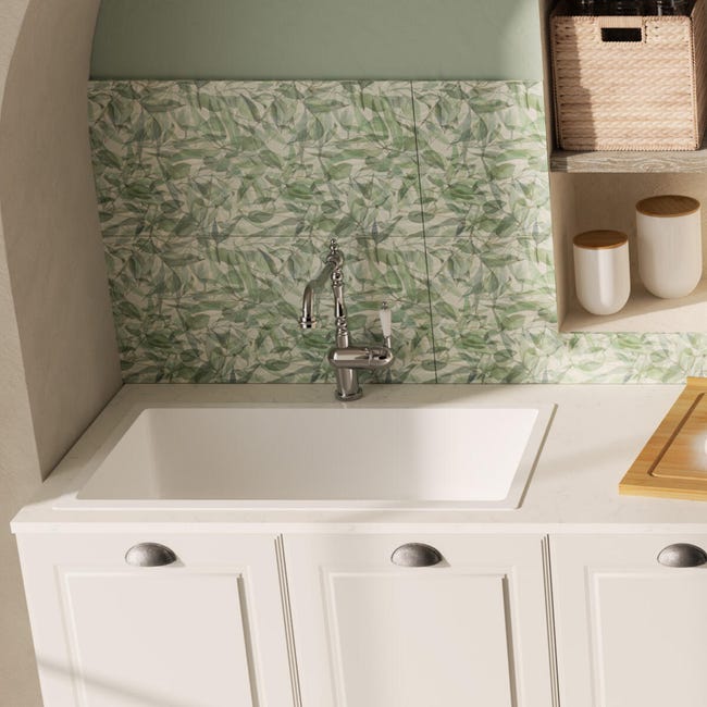 Leroymerlin Rubinetto Da Cucina Fisso A L Sara Argento Cromato Lucido DELINIA