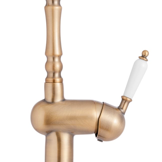 Leroymerlin Rubinetto Da Cucina Fisso A L Sara Bronzo Ramato Opaco DELINIA