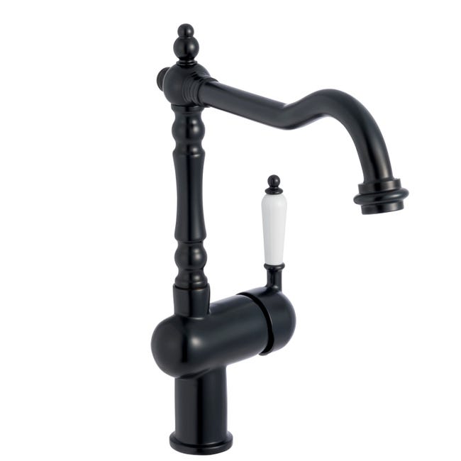 Leroymerlin Rubinetto Da Cucina Fisso A L Sara Nero Verniciato Opaco DELINIA