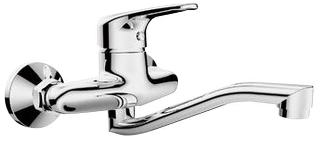 Leroymerlin Rubinetto Da Cucina Fisso A S Natu Argento Cromato Lucido DELINIA