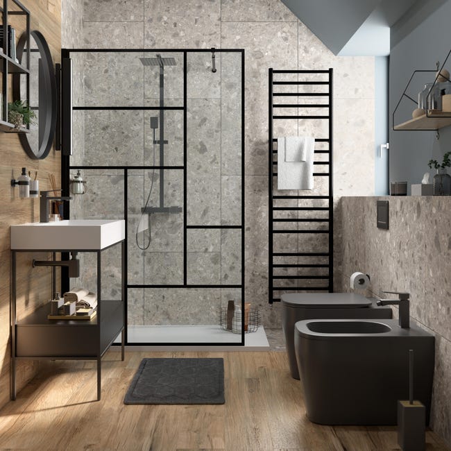 Leroymerlin Rubinetto Per Bidet Studio Nero Spazzolato Lucido SENSEA