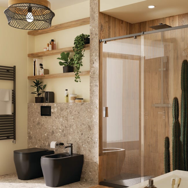 Leroymerlin Rubinetto Per Bidet Studio Nero Spazzolato Lucido SENSEA