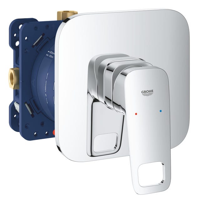 Leroymerlin Rubinetto Per Doccia Ad Incasso Miscelatore Monocomando Clova Pulse Cromo Lucido GROHE