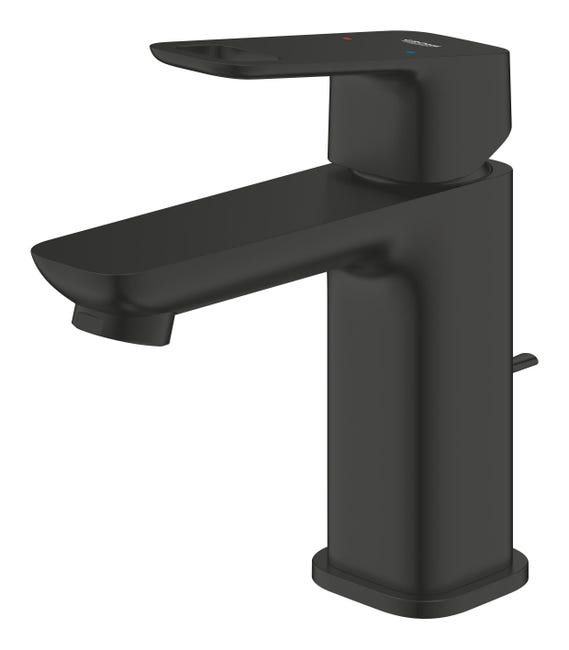 Leroymerlin Rubinetto Per Lavabo A Canna Bassa Clova Pulse Nero Spazzolato Opaco GROHE