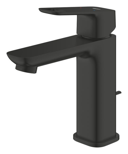 Leroymerlin Rubinetto Per Lavabo A Canna Media Clova Pulse Nero Spazzolato Opaco GROHE