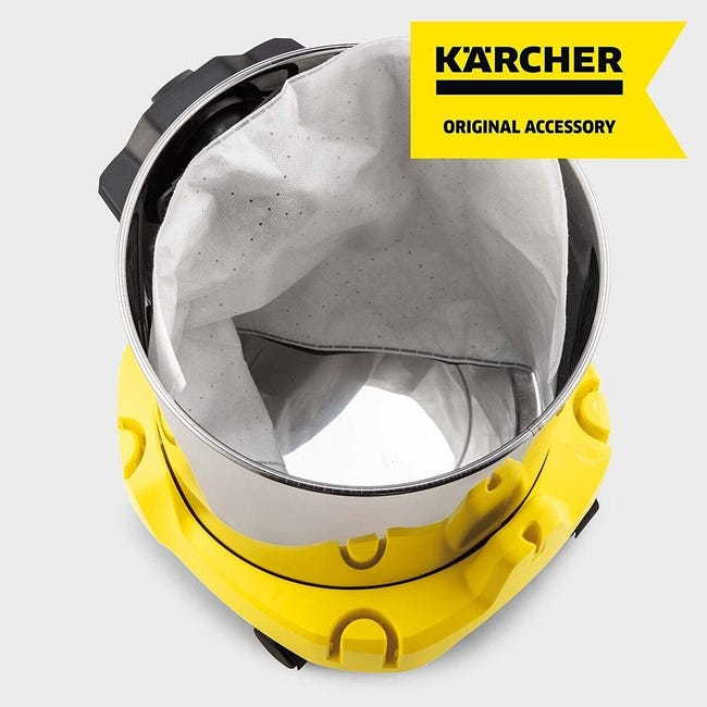 Leroymerlin Sacchetto Di Aspirazione KARCHER FILTRO IN VELLO Poliestere 19 L Per Wd 2 Wd 3 E Se 4 Pezzi