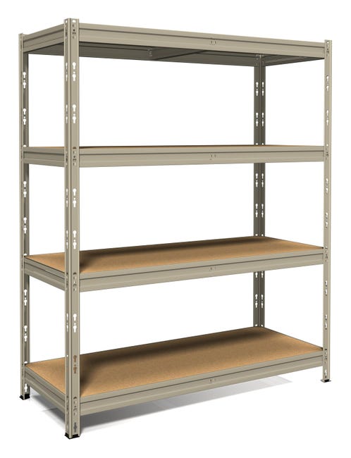 Leroymerlin Scaffale In Kit 4 Ripiani L 150 X P 60 X H 180 Cm Grigio Portata Per Ripiano 300 Kg