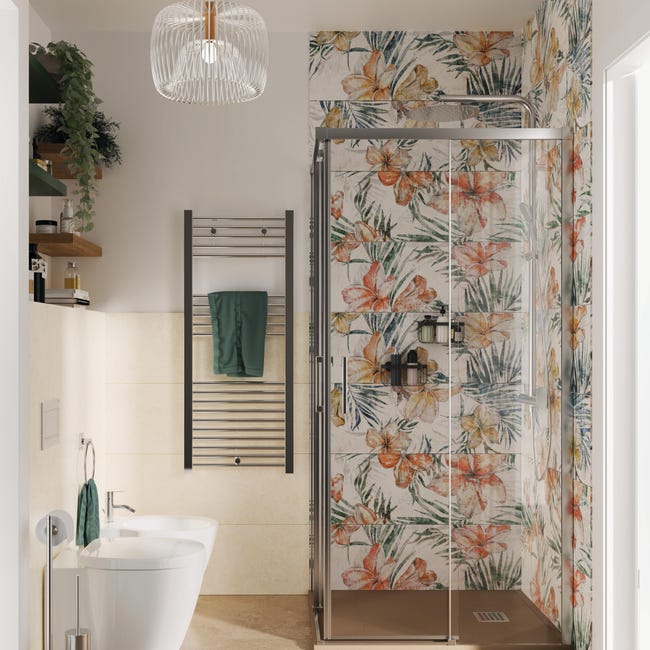 Leroymerlin Scaldasalviette Ad Acqua Calda DE'LONGHI KIARA Argento Interasse 450 Mm L 50 X H 186 Cm