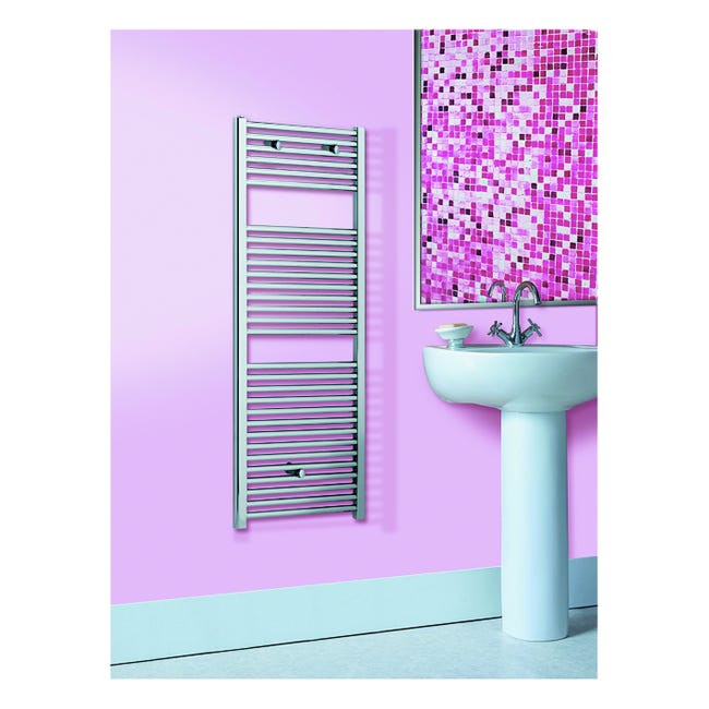 Leroymerlin Scaldasalviette Ad Acqua Calda DE'LONGHI KIARA Argento Interasse 450 Mm L 50 X H 186 Cm