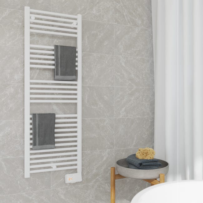 Leroymerlin Scaldasalviette Elettrico EQUATION Kaltar L 50 Cm Bianco