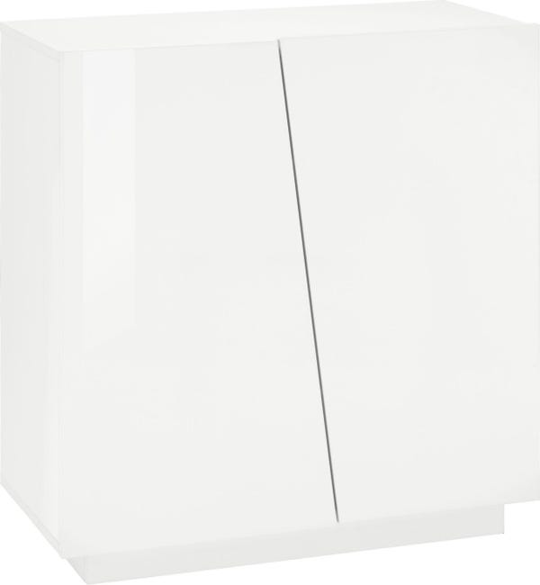 Leroymerlin Scarpiera 2 Ante L 80.4 X H 86 X P 38 Cm 16 Paia Bianco