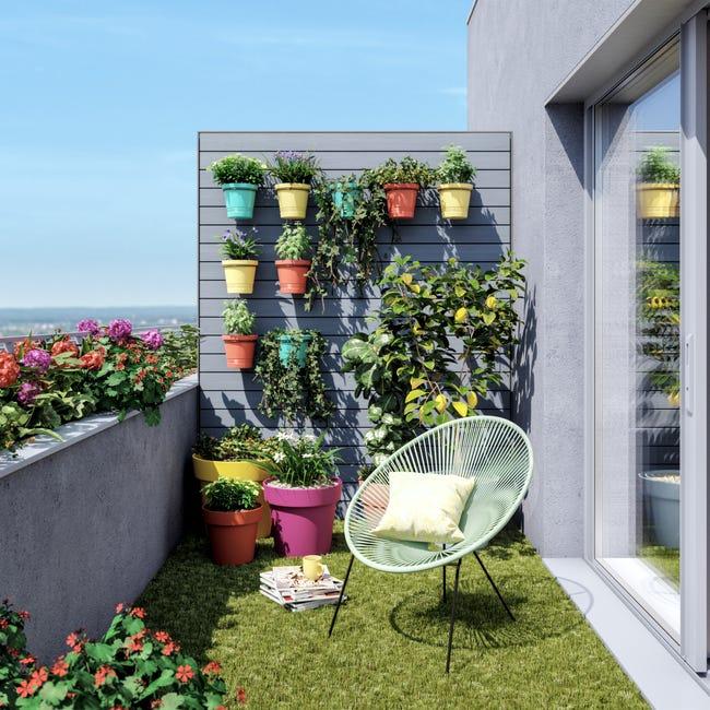 Leroymerlin Sedia Da Giardino Senza Cuscino Acapulco In Acciaio Con Seduta In Rattan Sintetico Verde