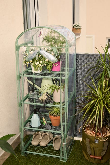 Leroymerlin Serra Da Balcone VERDEMAX Primula 4 Ripiani 50 X 45 X 135 Cm