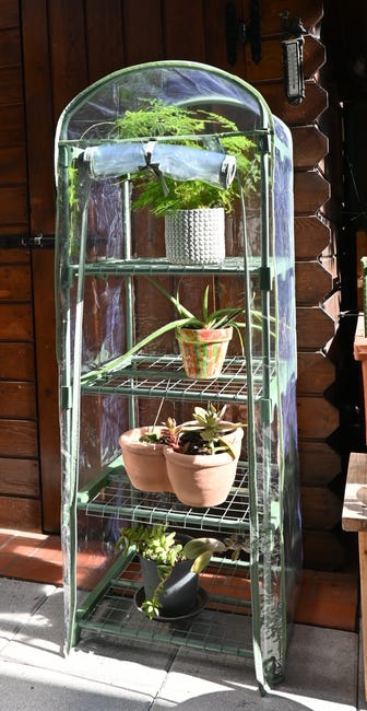 Leroymerlin Serra Da Balcone VERDEMAX Primula 4 Ripiani 50 X 45 X 135 Cm