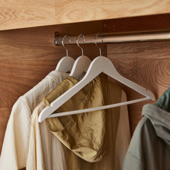 Leroymerlin Set Di 4 Grucce Antiscivolo L 44.5 X H 23 Cm Bianco