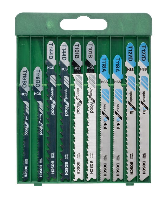 Leroymerlin Set lame per seghetto alternativo BOSCH in acciaio L 150 mm 10 pezzi