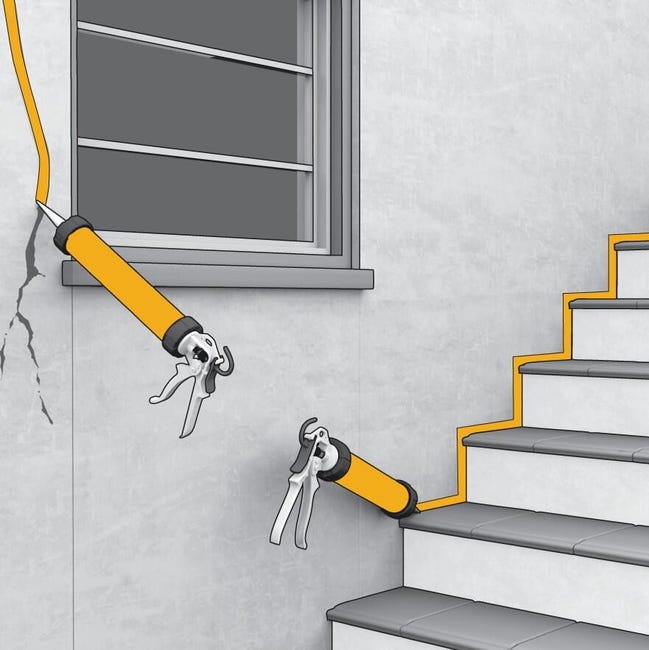 Leroymerlin Sigillante Sikaflex-111 Stick&Seal Bianco 0.42 Kg
