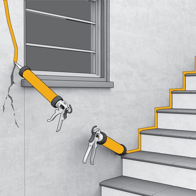 Leroymerlin Sigillante Sikaflex-111 Stick&Seal Grigio 0.42 Kg