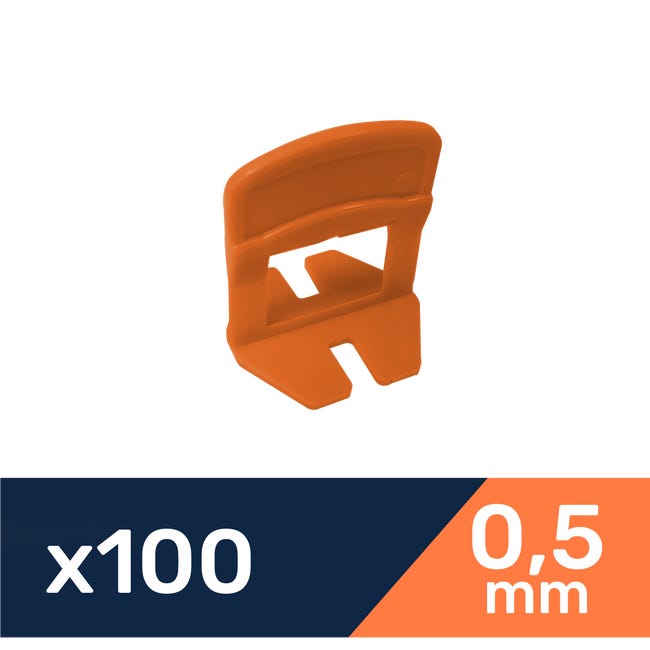 Leroymerlin Sistema livellante per piastrelle a Dritto Sp 0.5 mm. Confezione da 100 pezzi