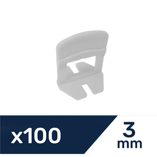 Leroymerlin Sistema livellante per piastrelle a Dritto Sp 3 mm. Confezione da 100 pezzi