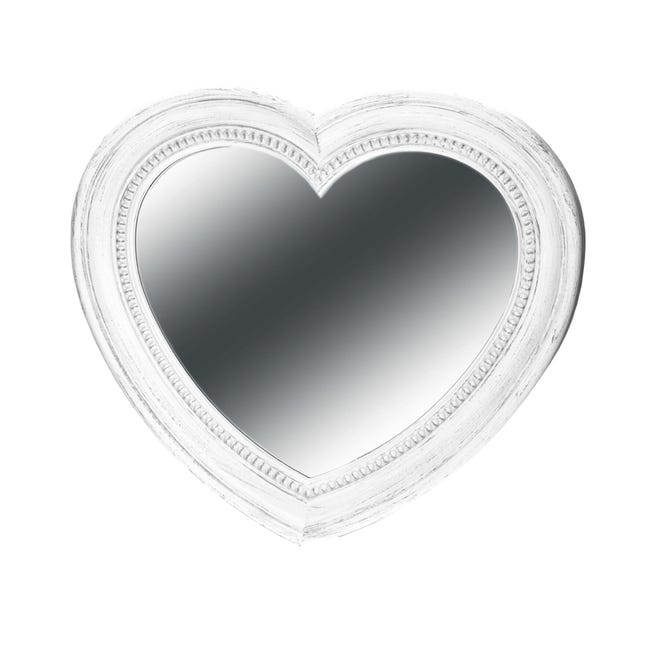 Leroymerlin Specchio cuore in pvc bianco 40 x 45 cm