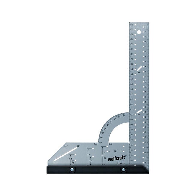 Leroymerlin Squadrato WOLFCRAFT in acciaio 30 x 20 cm