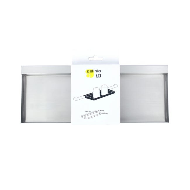 Leroymerlin Staffa Per Barra A Muro Per Accessori Cucina Gancio Grigio P 1.8 Cm