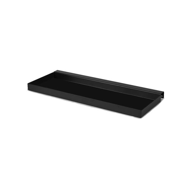 Leroymerlin Staffa per barra a muro per accessori cucina gancio nero P 12.04 cm