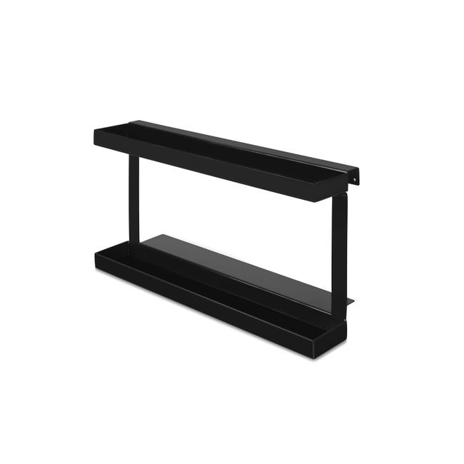 Leroymerlin Staffa per barra a muro per accessori cucina gancio nero P 8.75 cm