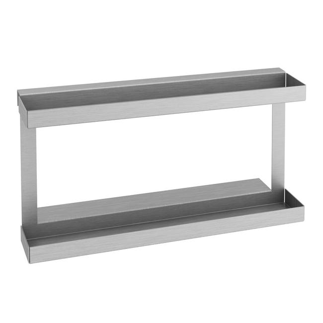 Leroymerlin Staffa per barra a muro per accessori cucina grigio P 8.9 cm