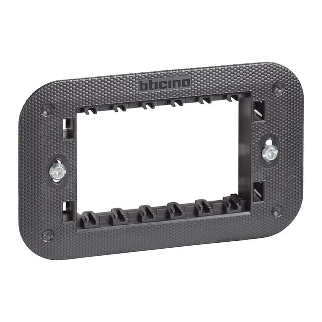 Leroymerlin Supporto Per Placca Living Now BTICINO Nero