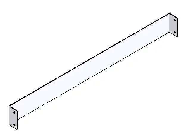 Leroymerlin Supporto STAFFA LAVASTOVIGLIE in inox alluminio L 32 cm