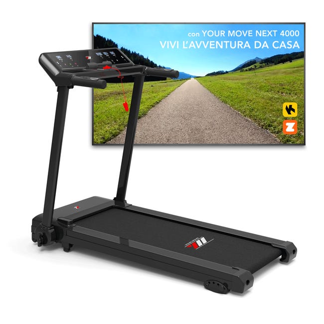 Leroymerlin Tapis Roulant Elettrico Pieghevole NEXT 4000 Con Inclinazione 14 Km/h Salvaspazio