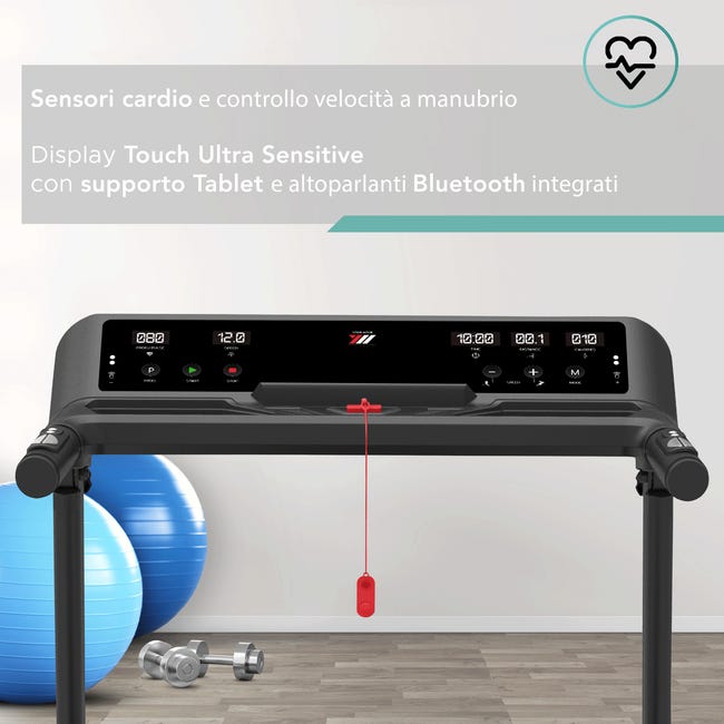 Leroymerlin Tapis Roulant Elettrico Pieghevole NEXT 4000 Con Inclinazione 14 Km/h Salvaspazio