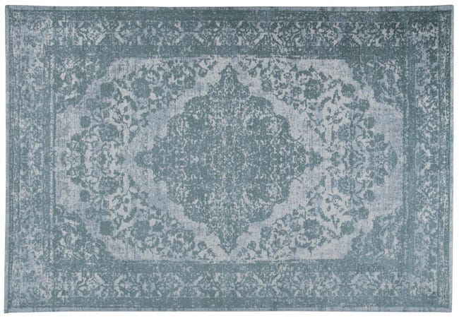 Leroymerlin Tappeto New Argentella Orientale In Cotone Blu L 150 X L 80 Cm