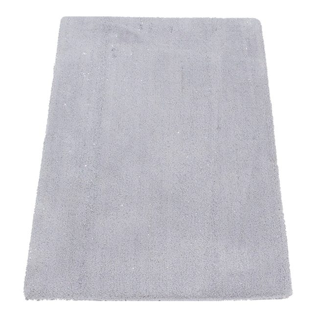 Leroymerlin Tappeto Tapp. Twinkle Silver Antiscivolo Argento L 220 X L 150 Cm