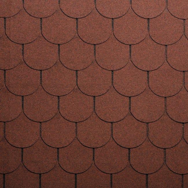 Leroymerlin Tegola Canadese ONDULINE Bardoline Classic Coda Di Castoro In Bitume Rosso 34 X 100 Cm Sp 3 Mm 2.32 Mq