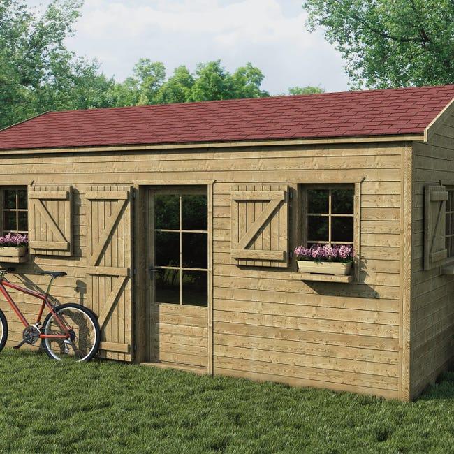 Leroymerlin Tegola Canadese ONDULINE Bardoline Classic Rettangolare In Bitume Rosso 34 X 100 Cm Sp 3 Mm 2.32 Mq