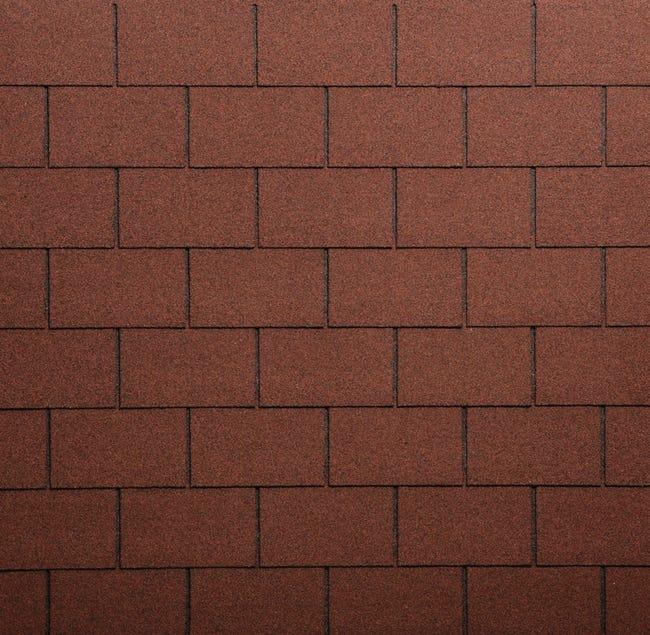 Leroymerlin Tegola Canadese ONDULINE Bardoline Classic Rettangolare In Bitume Rosso 34 X 100 Cm Sp 3 Mm 2.32 Mq