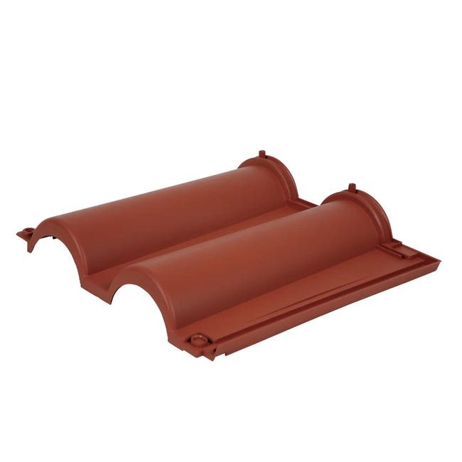 Leroymerlin Tegola ROOFY Etrusca Eco cotto in polipropilene rosso 33 x 35 cm Sp 1.03 mm 9 pezzi