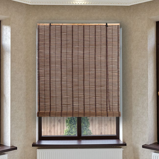 Leroymerlin Tenda a rullo oscurante Atlanta wengè 150x300 cm