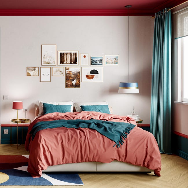 Leroymerlin Tenda INSPIRE New Manchester Azzurro Occhiello 140x280 Cm