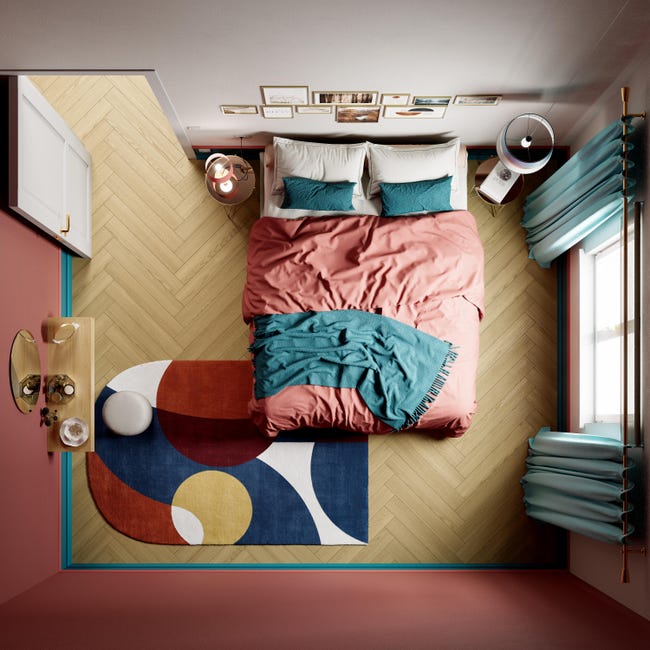 Leroymerlin Tenda INSPIRE New Manchester Azzurro Occhiello 140x280 Cm