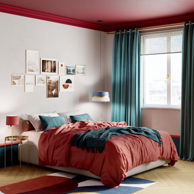 Leroymerlin Tenda INSPIRE New Manchester Azzurro Occhiello 140x280 Cm