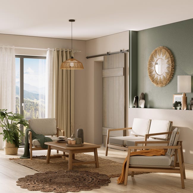 Leroymerlin Tenda INSPIRE Suzan White 0 Bianco Occhiello 140x280 Cm