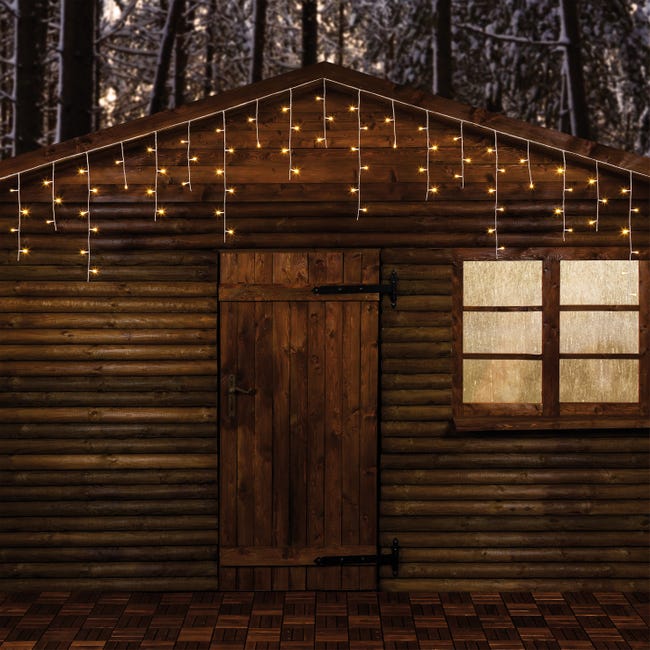 Leroymerlin Tenda Luminosa 120 Lampadine Led Bianco Caldo H 60 X L 512 Cm