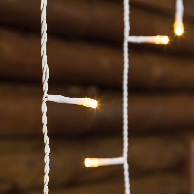 Leroymerlin Tenda Luminosa 120 Lampadine Led Bianco Caldo H 60 X L 512 Cm