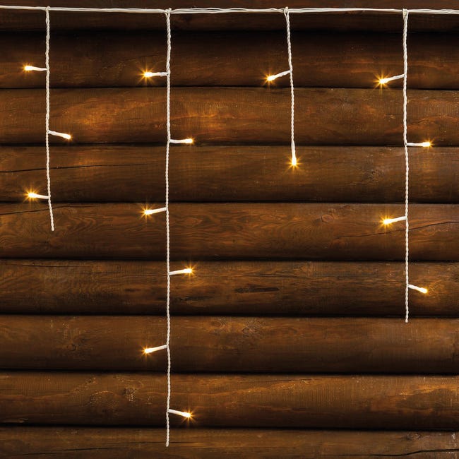 Leroymerlin Tenda Luminosa 120 Lampadine Led Bianco Caldo H 60 X L 512 Cm