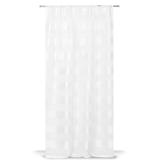 Leroymerlin Tenda Maryline bianco fettuccia e passanti nascosti 140x280 cm